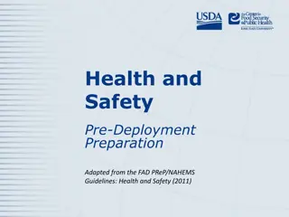 Health and Safety Pre-Deployment Preparation Guidelines