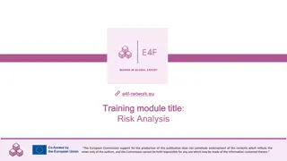 Fundamentals of Risk Analysis Training Module