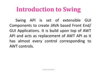 Getting Started with Swing API in Java