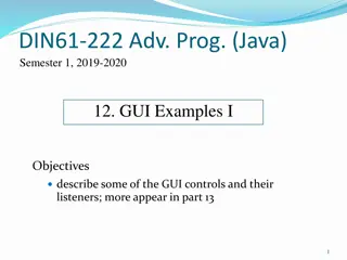 An Overview of GUI Controls in Java Programming