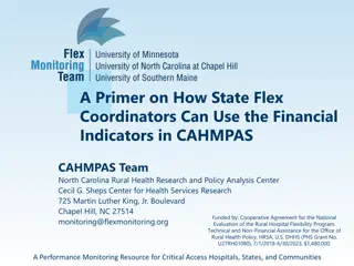 Utilizing Financial Indicators in CAHMPAS for State Flex Coordinators