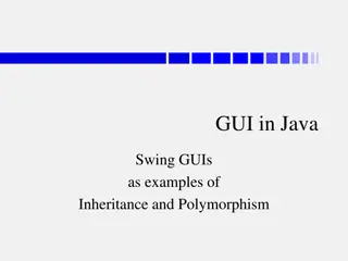 GUI in Java Swing: Inheritance and Polymorphism