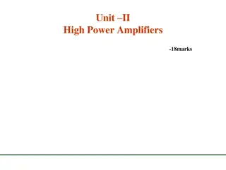 High Power Amplifiers with BJT for Efficient Performance