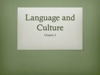 Language and Culture Reflections: Diversity in Linguistic Emphasis