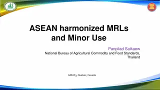 ASEAN Harmonized MRLs and Minor Use Overview