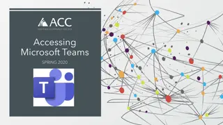 Guide to Accessing and Utilizing Microsoft Teams