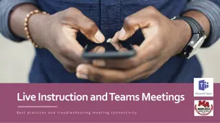 Troubleshooting Tips for Teams Meetings Connectivity