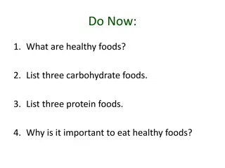 Understanding Healthy Nutrition Choices