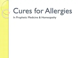 Natural Remedies for Allergies in Prophetic Medicine & Homeopathy