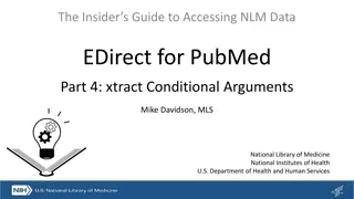 Guide to Accessing NLM Data via EDirect for PubMed