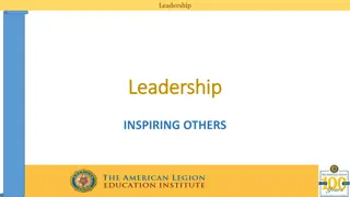 Inspiring Leadership in Military and Legion Contexts