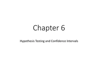 Hypothesis Testing and Confidence Intervals in Econometrics