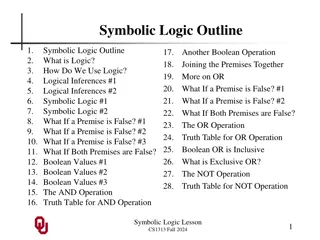 Introduction to Symbolic Logic: Understanding Logical Inferences