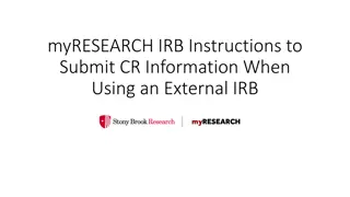 Guidelines for Submitting Clinical Research Information to an External IRB