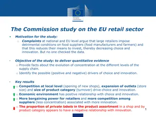 Study on EU Retail Sector: Drivers of Choice and Innovation