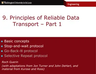 Principles of Reliable Data Transport in Networking