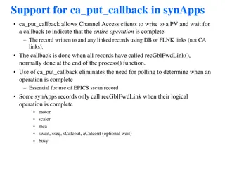 Understanding ca_put_callback in EPICS for Efficient Channel Access Operations