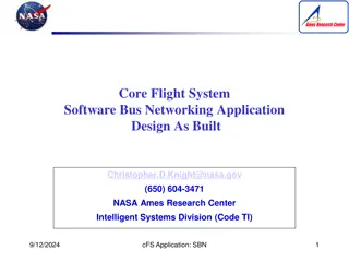 Core Flight System Software Bus Networking Application Design