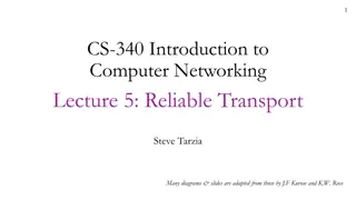 Reliable Transport and User Datagram Protocol in Computer Networking