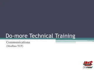 Communication Setup for Modbus TCP in Do-more Technical Training