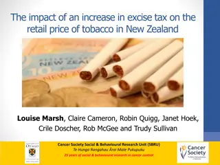 Impact of Excise Tax Increase on Tobacco Retail Prices in New Zealand