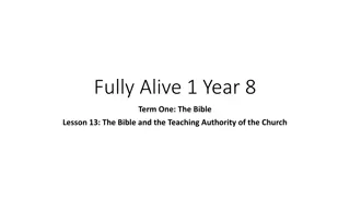 The Context of Bible Stories and Church Teachings