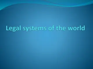 Legal Systems and Sources of Law