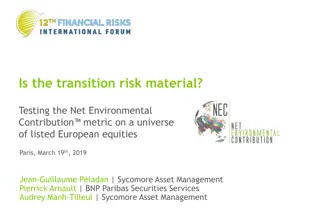 Transition Risks Through Environmental Metrics