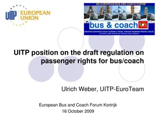 UITP Position on Draft Regulation for Passenger Rights in Bus/Coach Transport