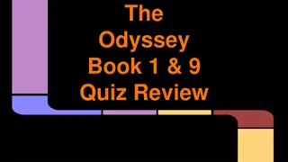 Odyssey Book 1 & 9 Quiz Review: Key Themes and Characters