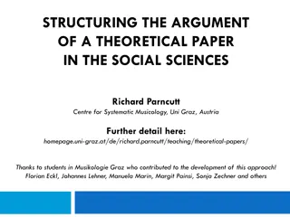 Structuring the Argument of a Theoretical Paper in Social Sciences