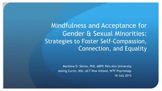 Strategies for Self-Compassion and Equality in Gender and Sexual Minorities