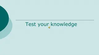 Test Your Knowledge – Fill in the Gaps, Choose the Right Answer, Correct the Mistakes