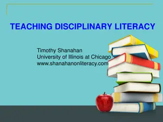 Disciplinary Literacy: Bridging Across Subject Areas