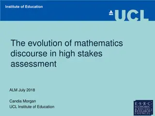 Evolution of Mathematics Discourse in High Stakes Assessment