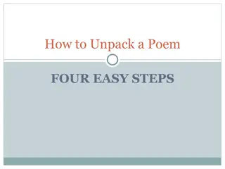 Unpacking Poetry: Four Easy Steps