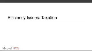 Efficiency Issues in Taxation and Rent Concepts