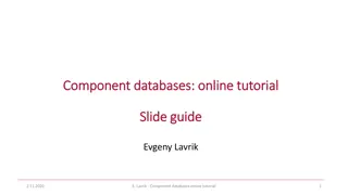 Comprehensive Online Tutorial for Component Databases Management