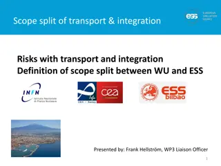 Scope Split of Transport & Integration Responsibilities at ESS