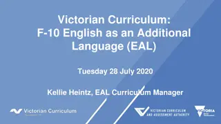 Importance of the New Victorian Curriculum F-10 EAL