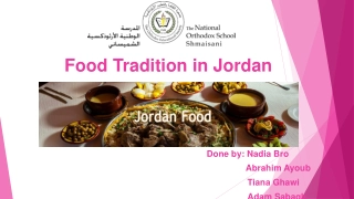 Food Tradition in Jordan