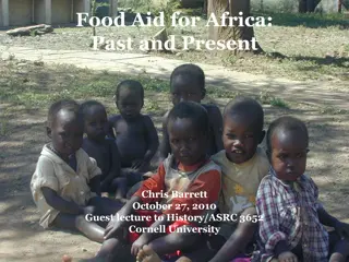 Evolution of Food Aid: From PL 480 to Present Realities