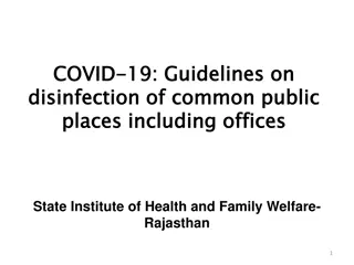 Guidelines for COVID-19 Disinfection of Public Places and Offices