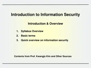 Comprehensive Overview of Information Security Fundamentals