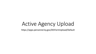 Guidelines for Active Agency Upload and Employee Status Changes