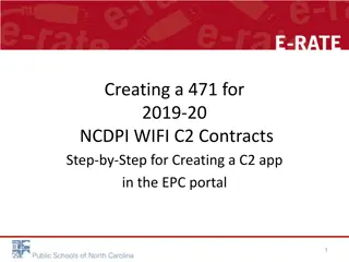 Step-by-Step Guide for Creating an NCDPI WiFi C2 Contract in the EPC Portal