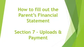 Uploading Financial Documents for Application Review