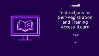 Self-Registration and Training Access Guide for iLearn V2.0