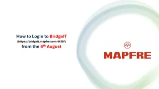 How to Login to BridgeIT & Create MAPFRE Password