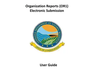 Online Submission User Guide for Louisiana Organization Reports